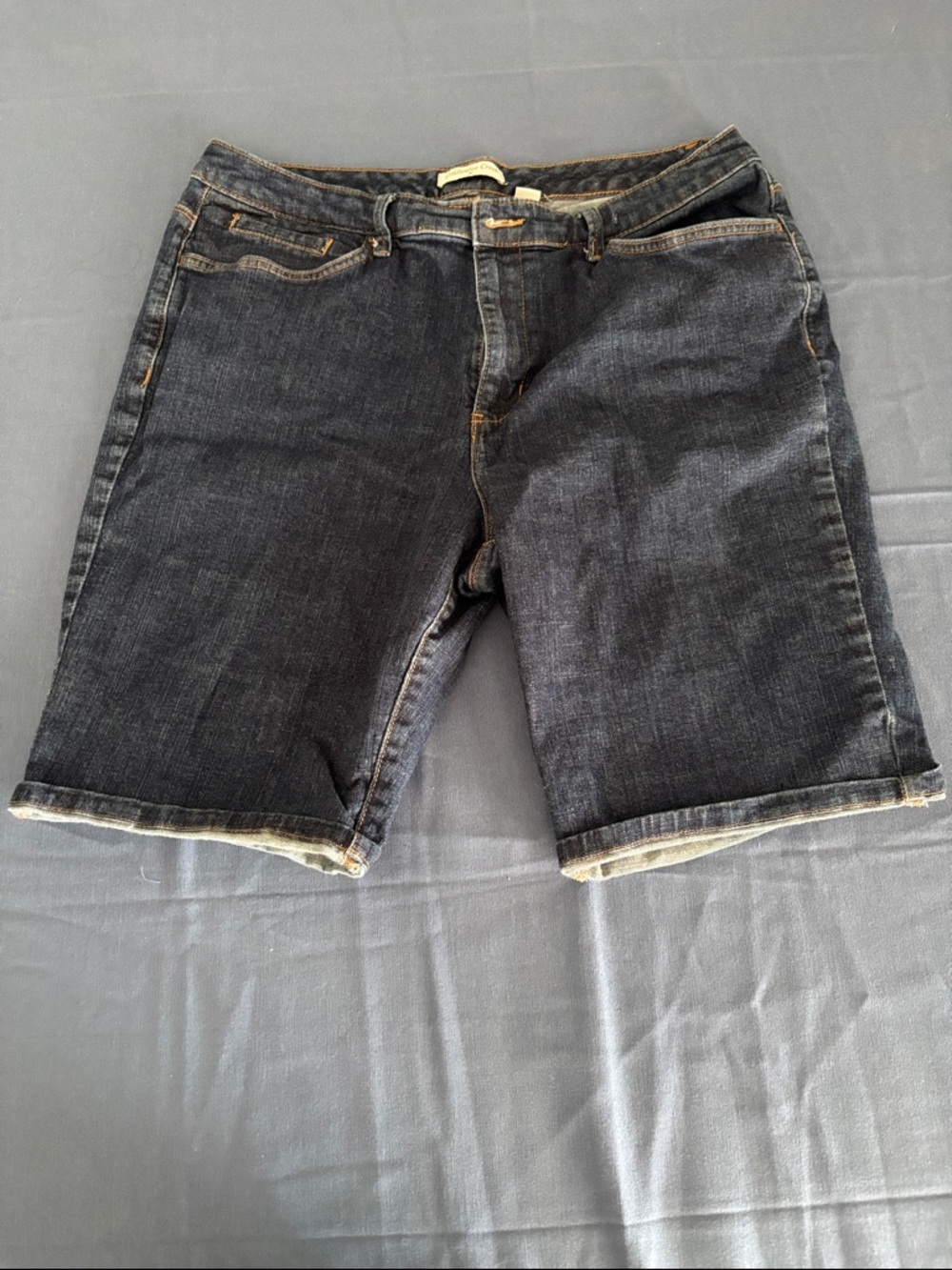 Coldwater Creek Dark Blue Denim Jean Shorts